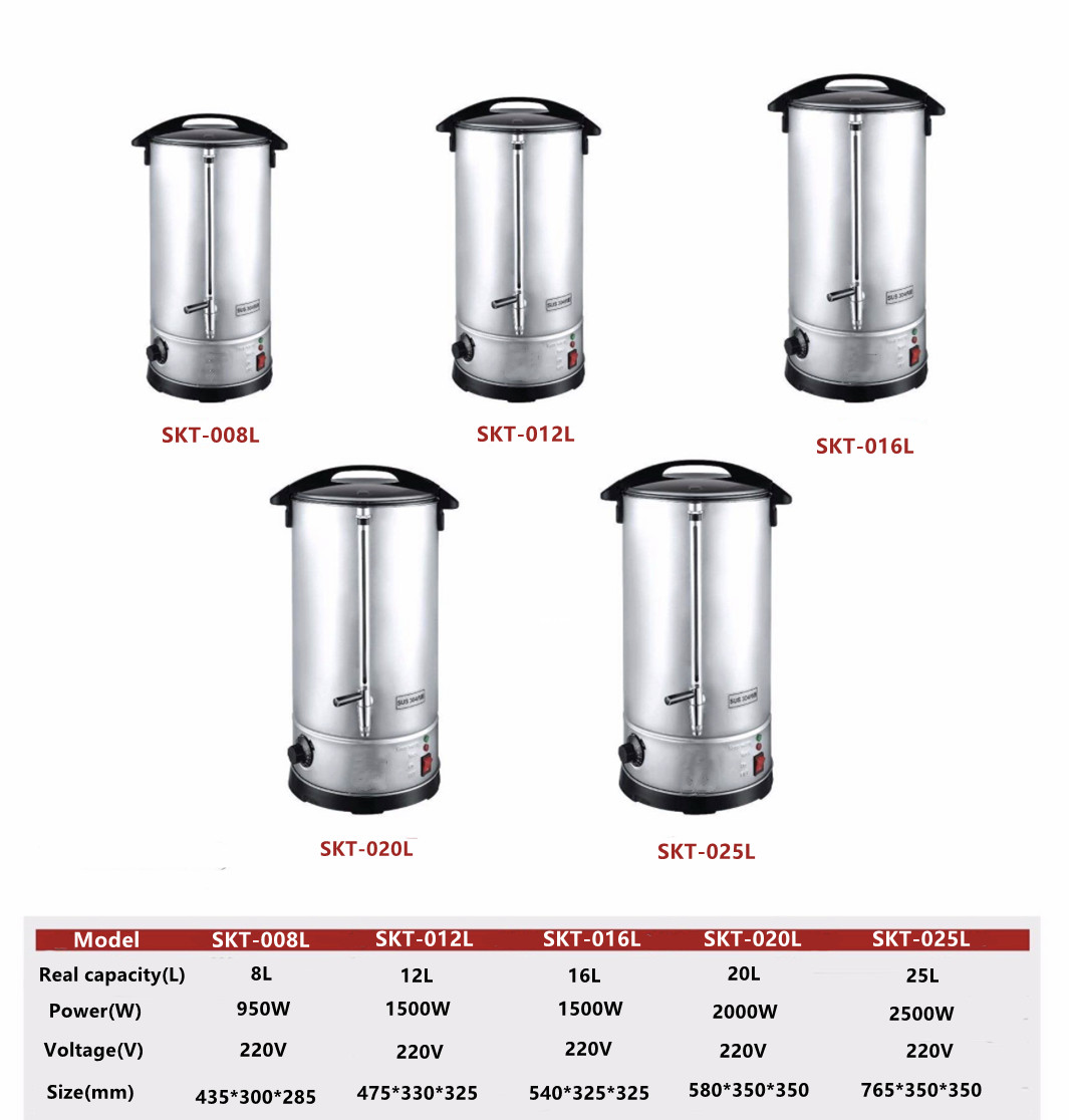 Commercial Water Boiler Double wall 26 litres Stainless steel